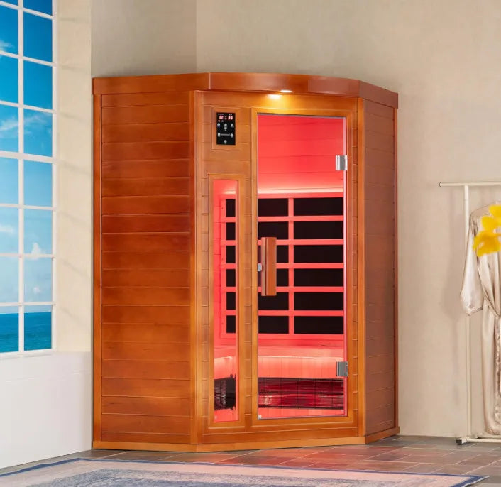 1-2 Person Outdoor Hemlock Cabin Infrared Sauna