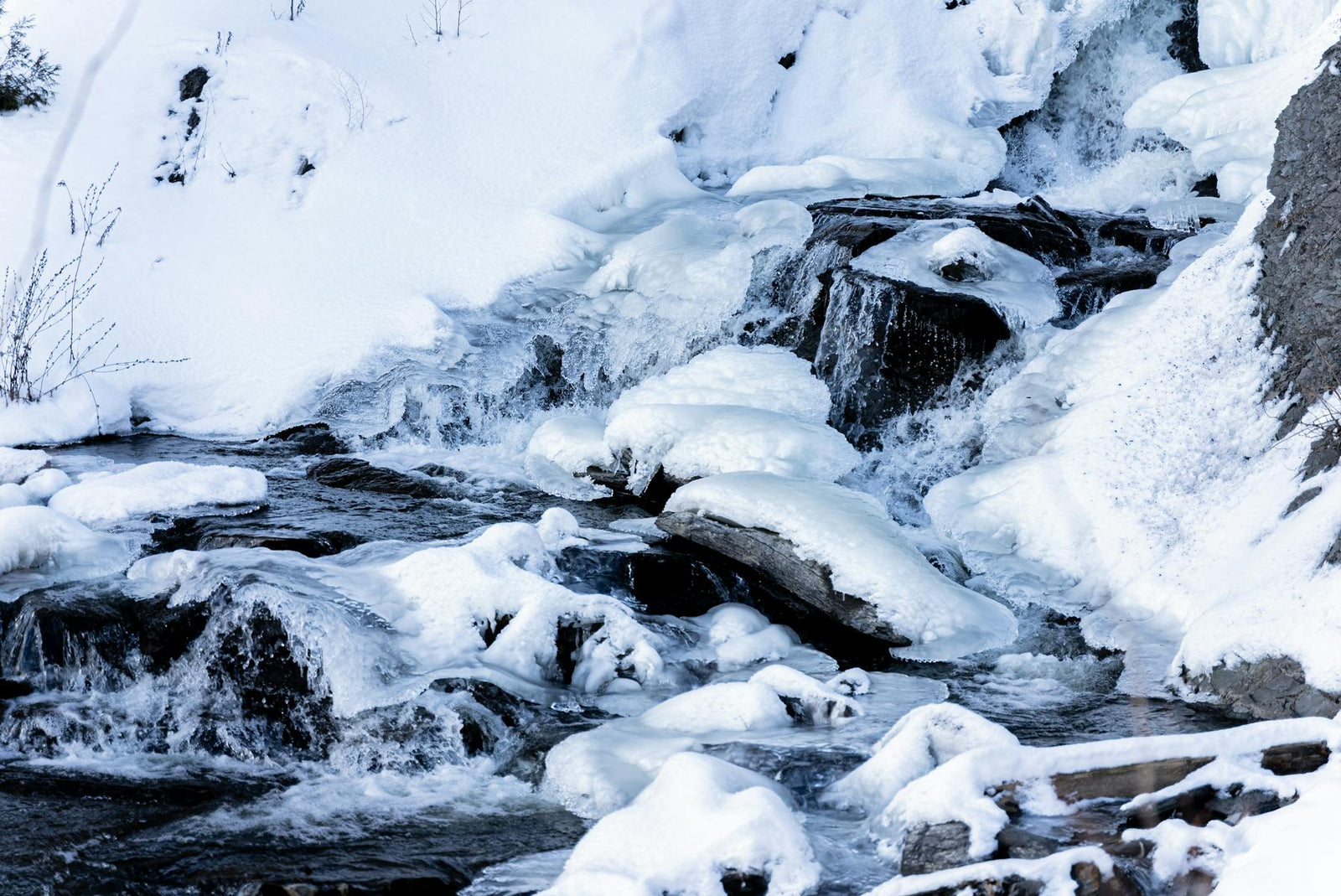 Ice-cold water for cold-water immersion.