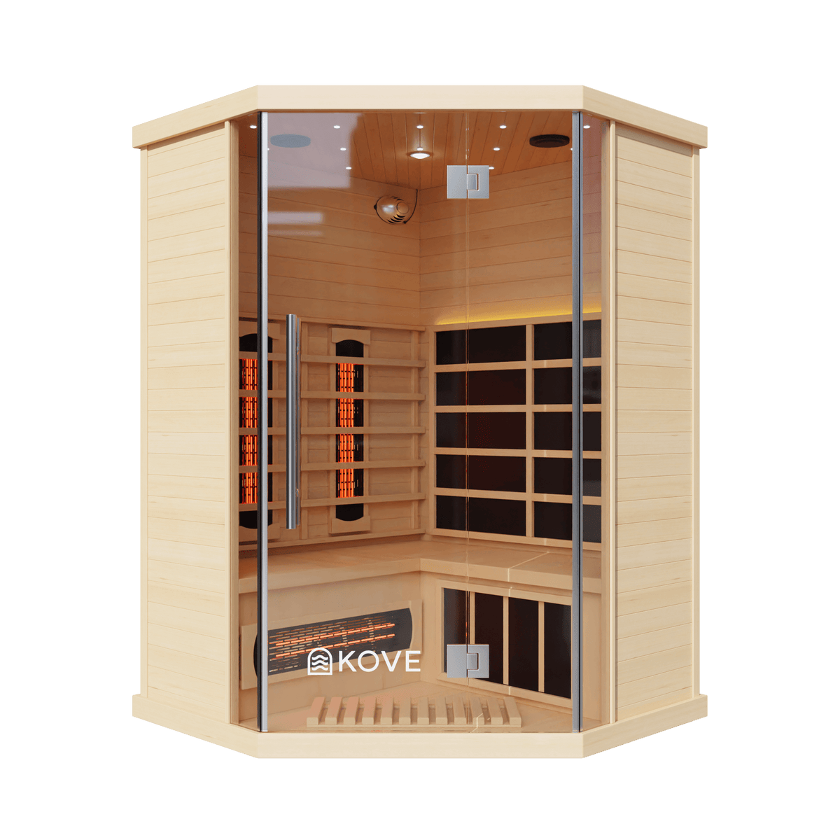 KOVE Corner Full Spectrum Infrared Sauna – 3–4 Person